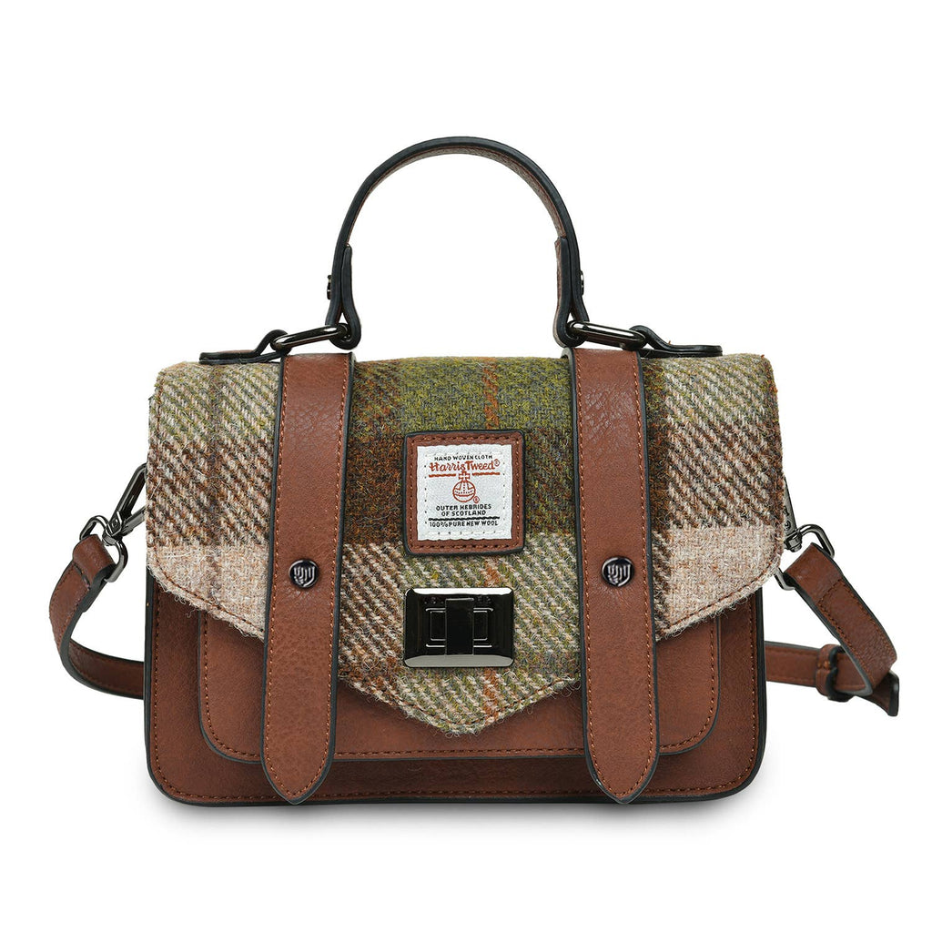 Medium veske i Harris Tweed