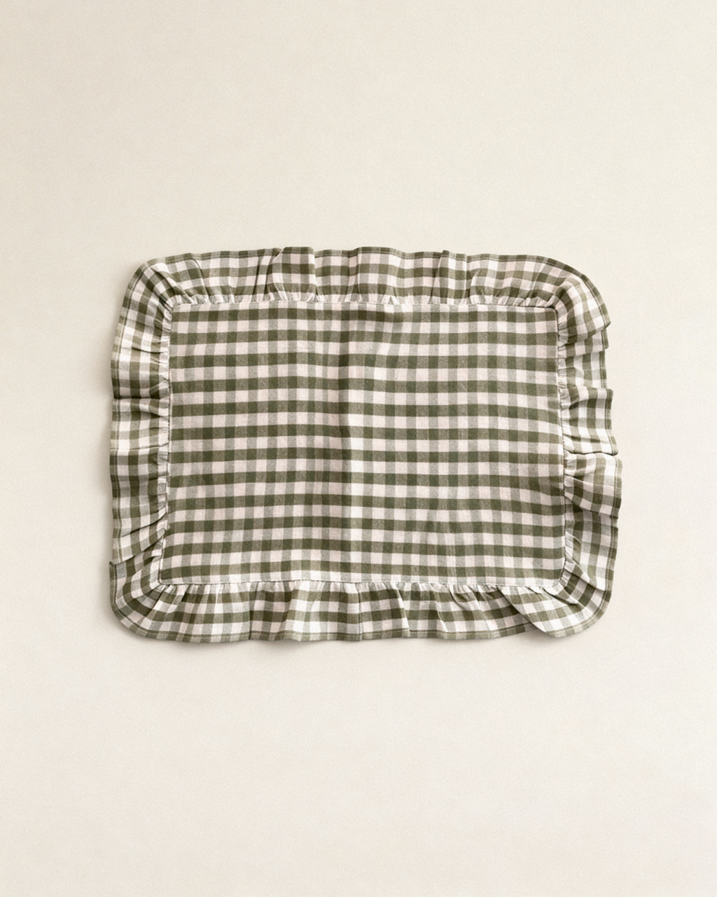 Dekkebrikker Gingham - grønn