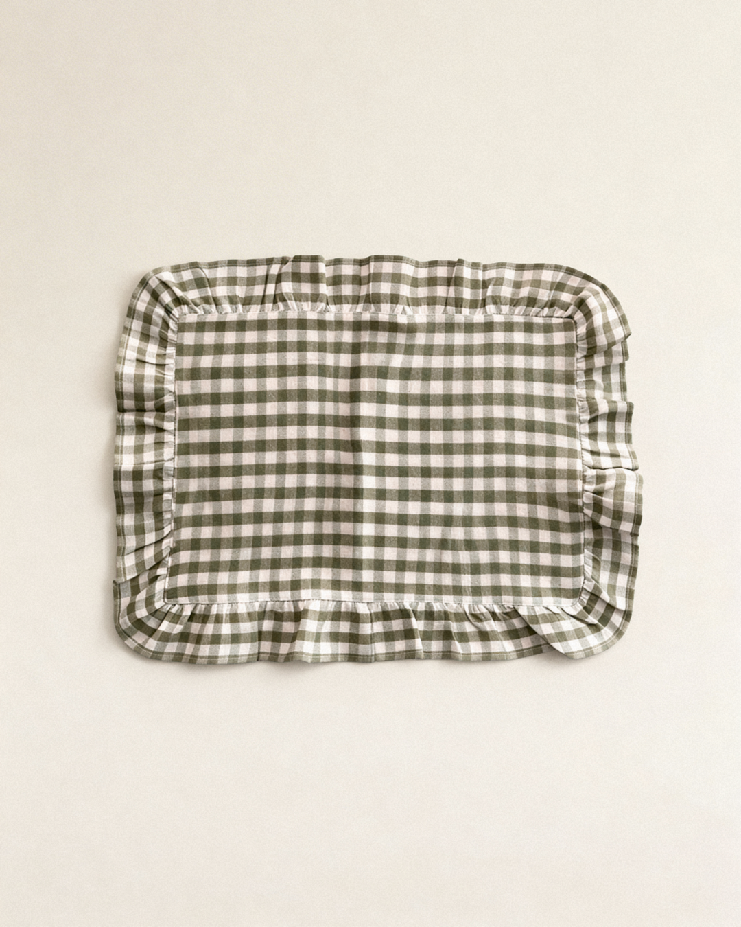 Dekkebrikker Gingham - grønn