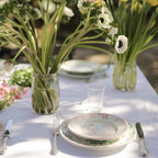 Keramikktallerken med rosa blomster - Grazia