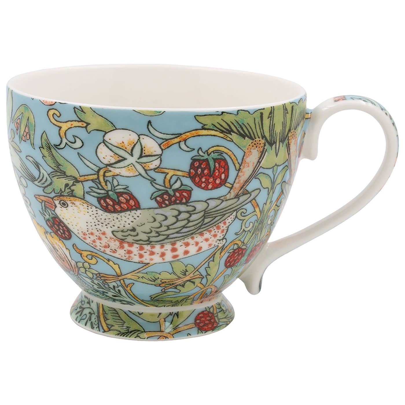 Strawberry Theif kaffekopp med stett