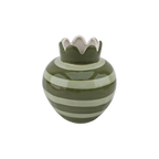 Liten Keramikkvase i Khaki (Ø11,5 cm)