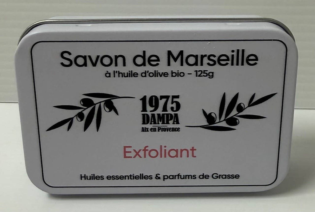 Eksfolierende Marseillesåpe i metallboks- 125g