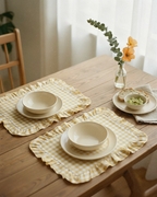 Dekkebrikker Gingham - grønn