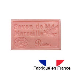 Ekte Marseille-såpe med rose (125 g)