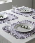 Dekkebrikker Gingahm - lavendel