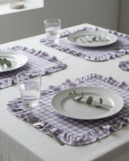 Dekkebrikker Gingham - grønn