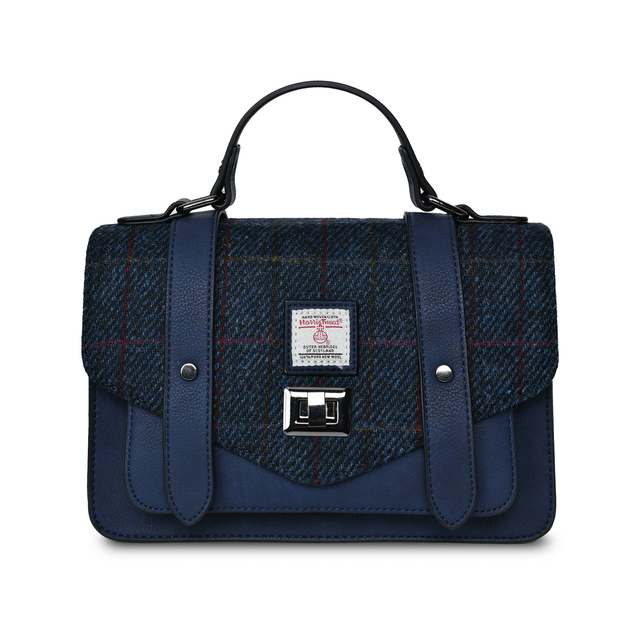 Medium veske i Harris Tweed