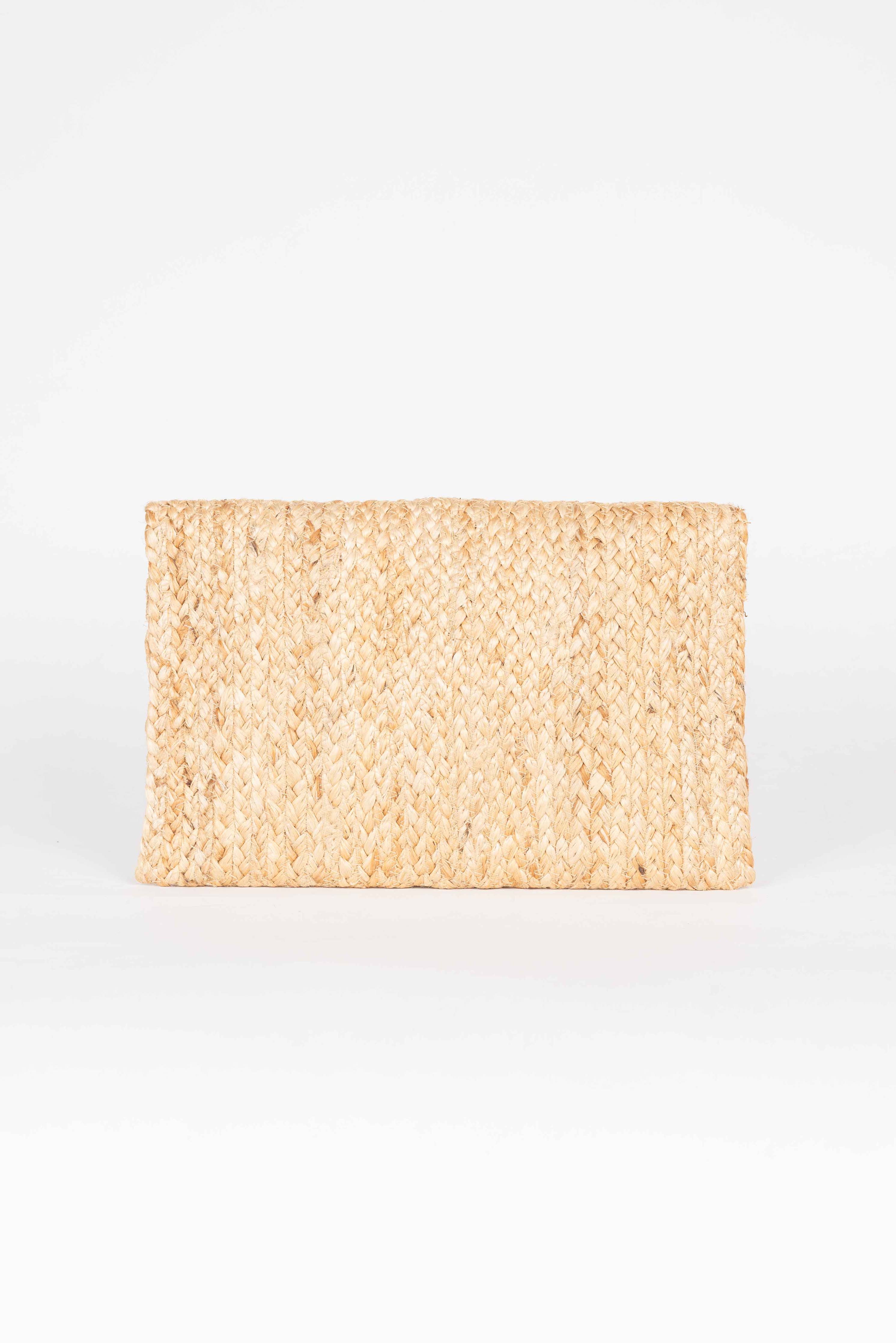 Jute Wood Clutch