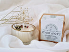 Duftlys i glass (mini) – Vetiver, patchouli og sitrongress