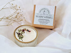 Duftlys i glass (mini) – Vetiver, patchouli og sitrongress