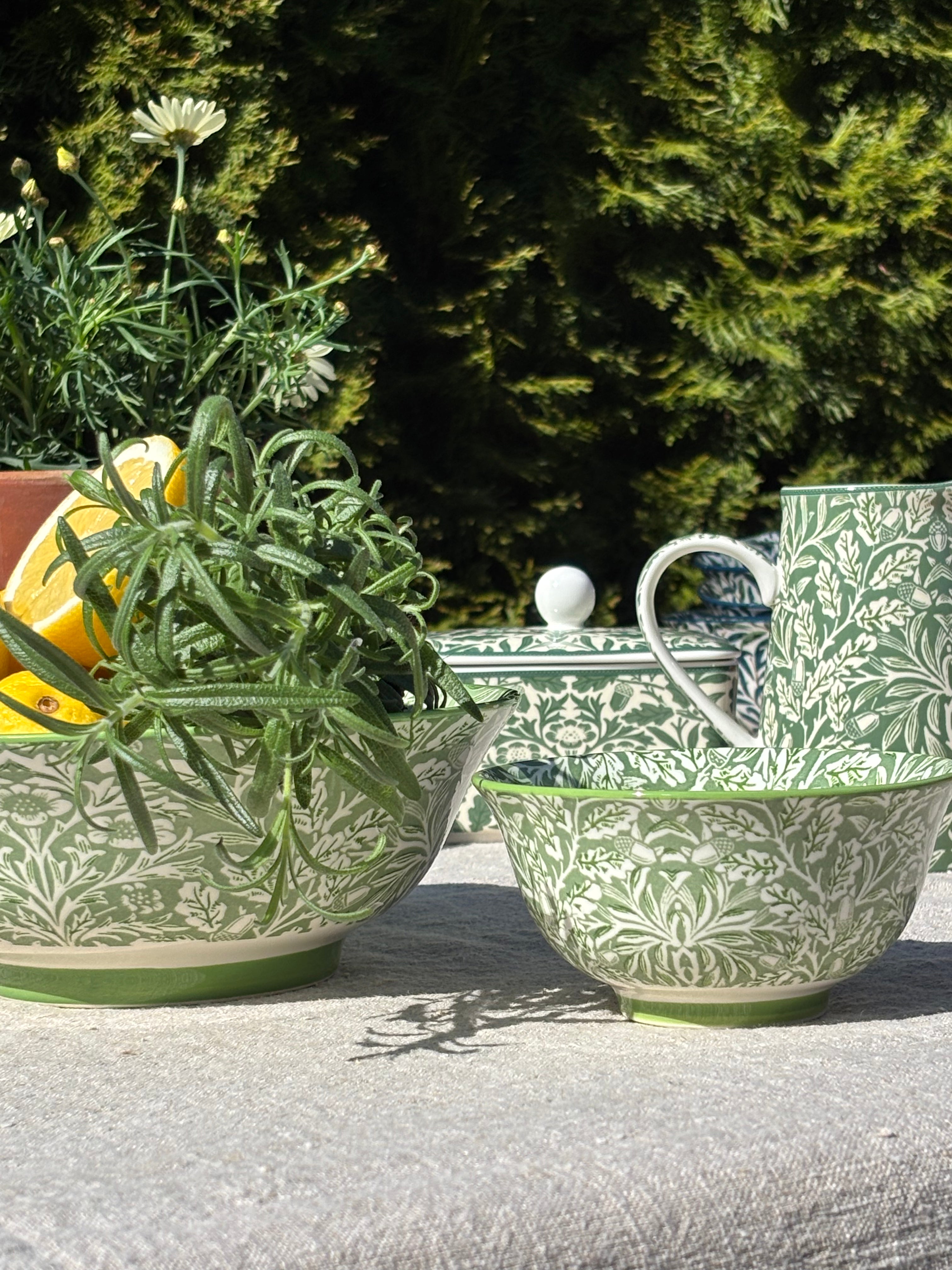 William Morris Toscana skål - stor grønn