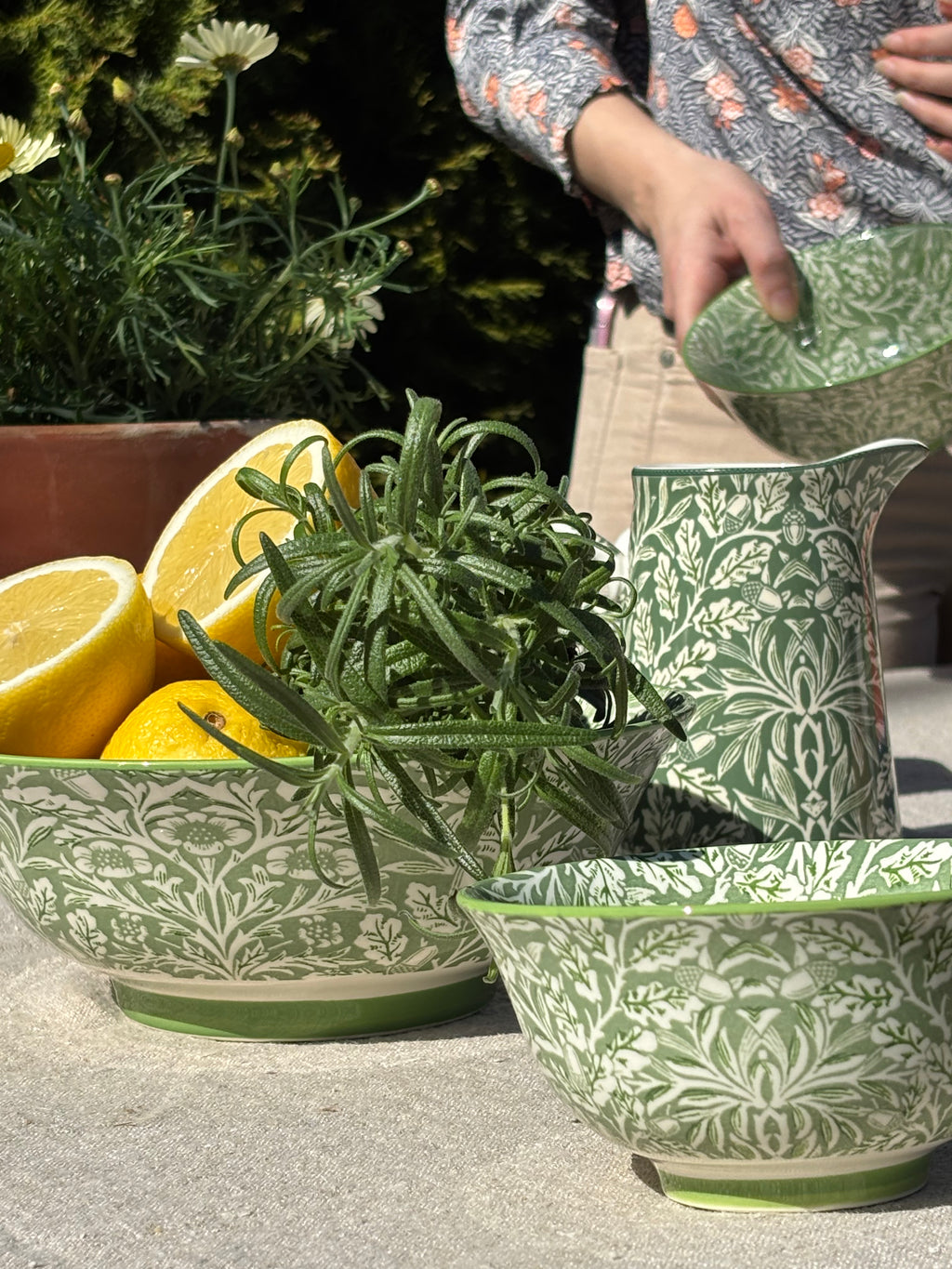 William Morris Toscana skål - Medium grønn