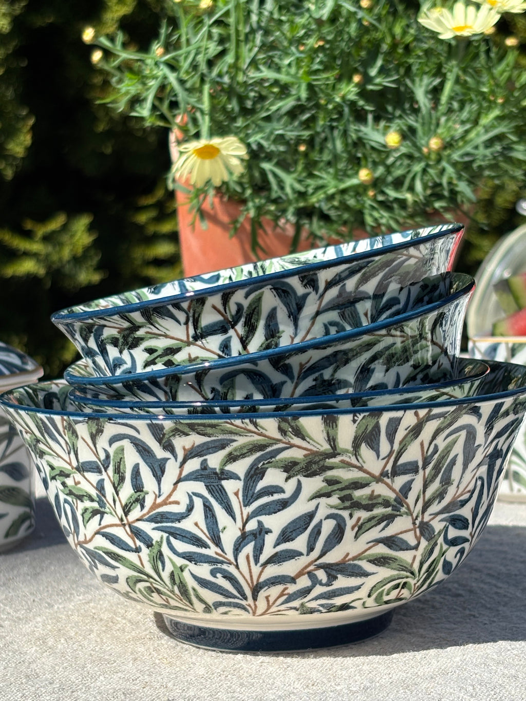 William Morris Toscana skål - Medium blå