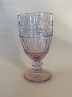 Saint-Émilion Vinglass m. mønster rosa