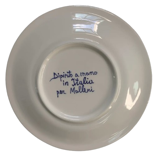 Keramikktallerken med rosa blomster - Grazia