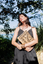Jute Wood Clutch