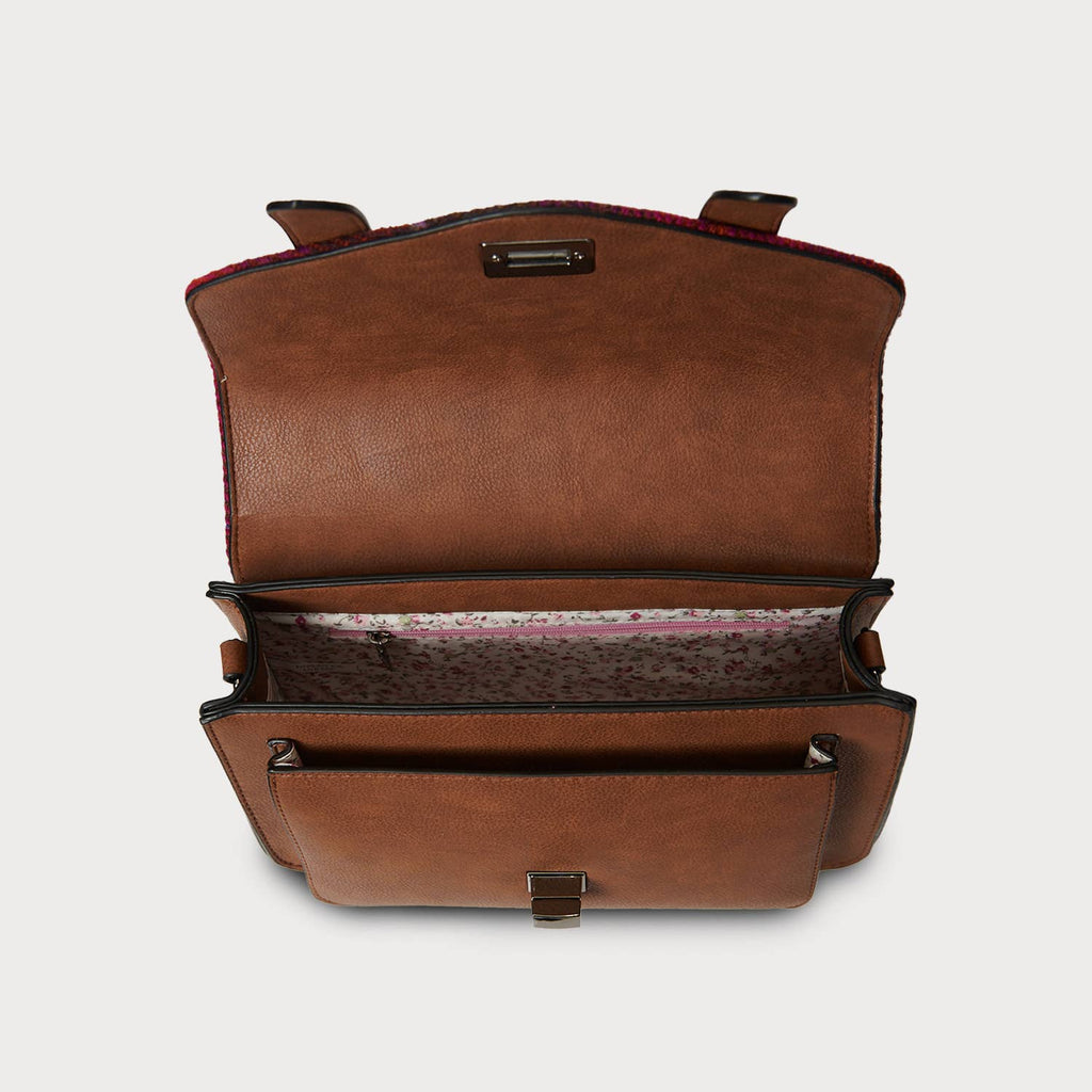 Medium veske i Harris Tweed