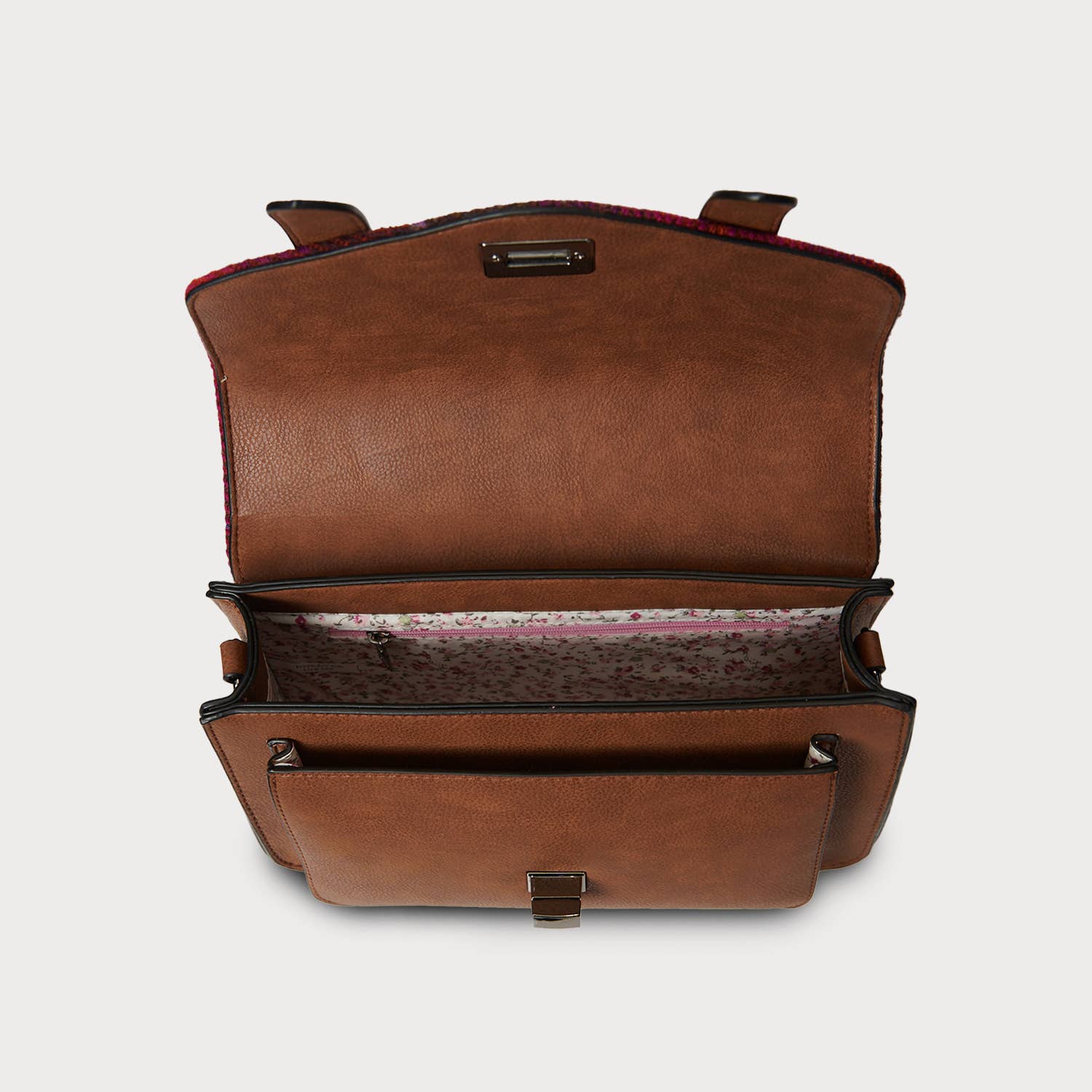 Medium veske i Harris Tweed