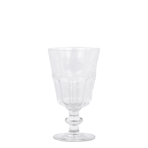 Antoinette vinglass med perlekant