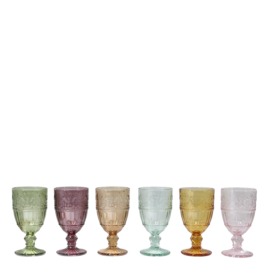 Saint-Émilion Vinglass m. mønster rosa